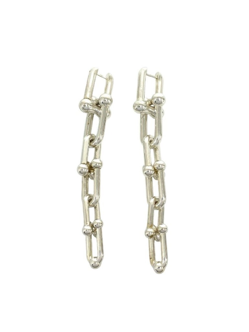 Tiffany & Co HardWear Graduated Links Earrings 925 Sterling Silver - Picture 6 of 7